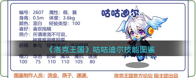 《洛克王国》咕咕迪尔技能图鉴