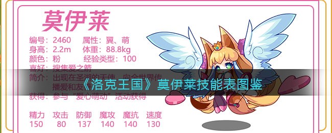 《洛克王国》莫伊莱技能表图鉴