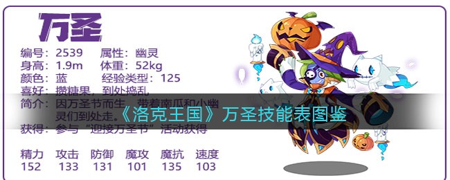 《洛克王国》万圣技能表图鉴