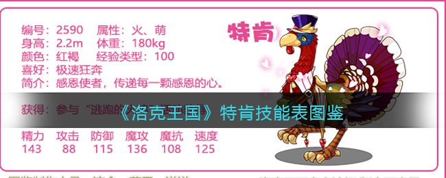 《洛克王国》特肯技能表图鉴