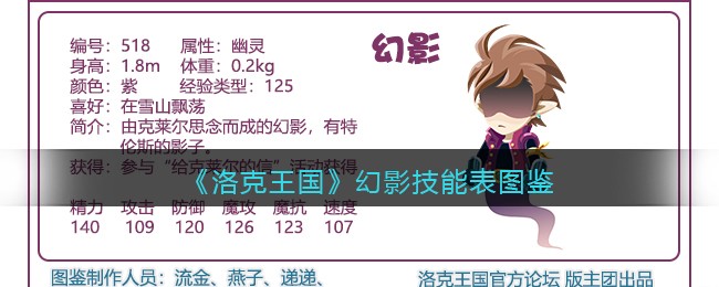 《洛克王国》幻影技能表图鉴