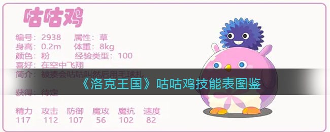 《洛克王国》咕咕鸡技能表图鉴