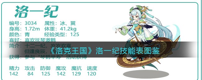 《洛克王国》洛一纪技能表图鉴