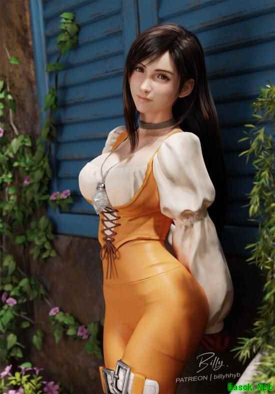 3D艺术家发布蒂法与伊芙和服共舞新作