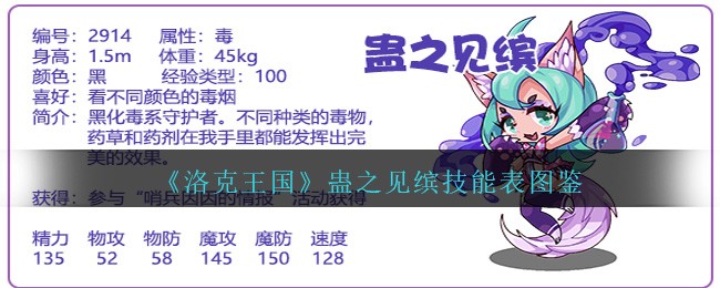 《洛克王国》蛊之见缤技能表图鉴