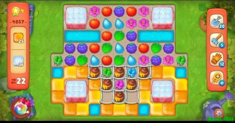 梦幻花园4857关双彩制胜