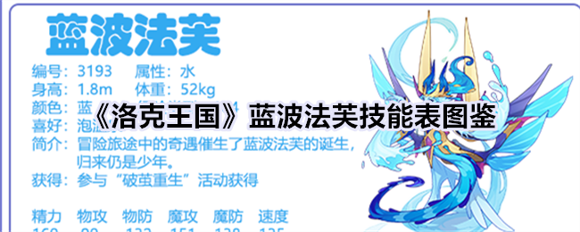 《洛克王国》蓝波法芙技能表图鉴