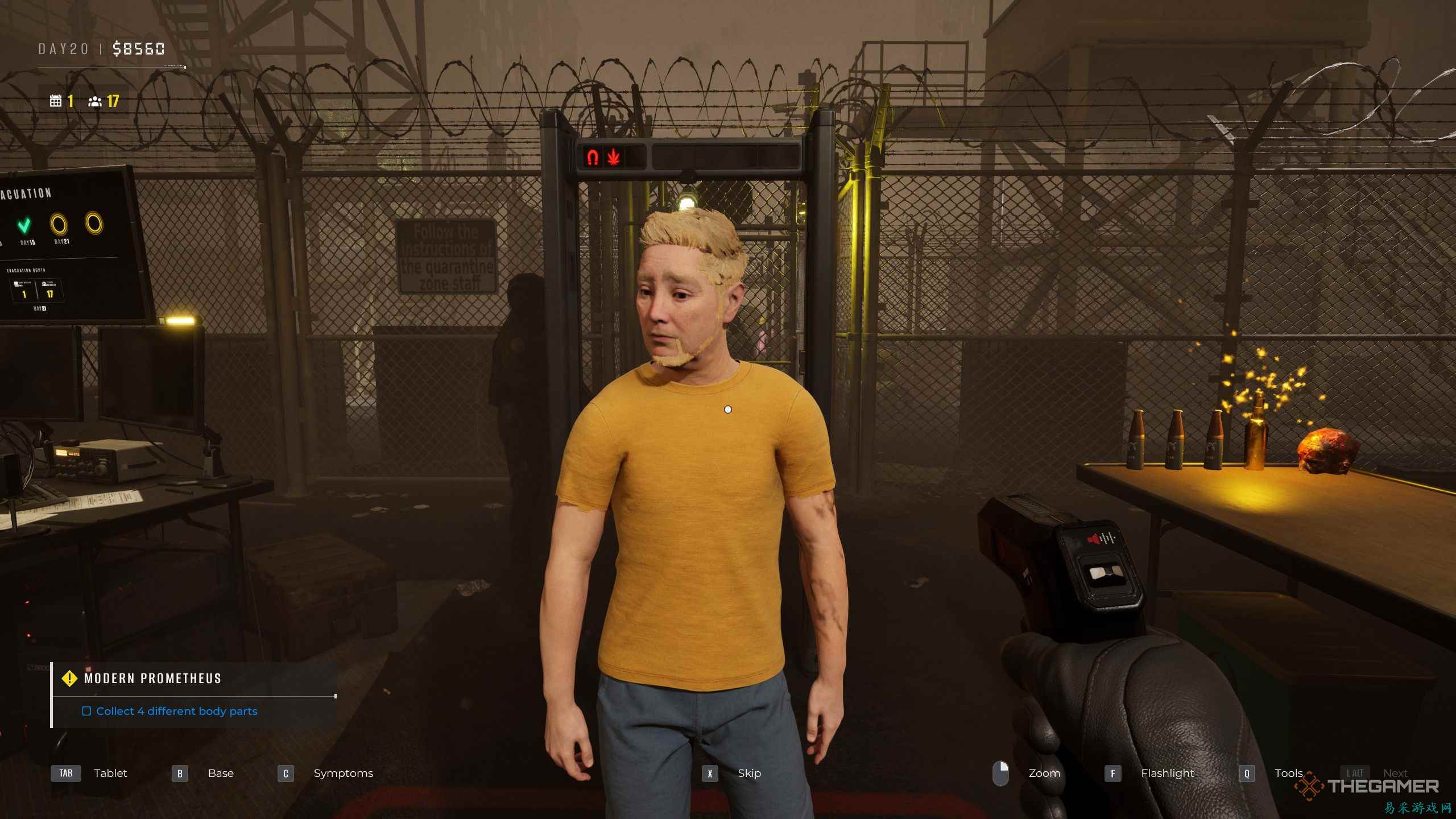 如何在《隔离区：最后检查》中为斯图尔特获取四个僵尸零件