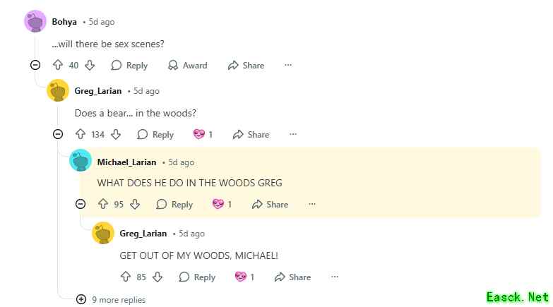 神界新作或含成人内容，拉瑞安回应熊在森林引热议