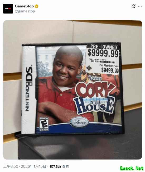 售价9999美元？GS晒M站用户评分第二的游戏！