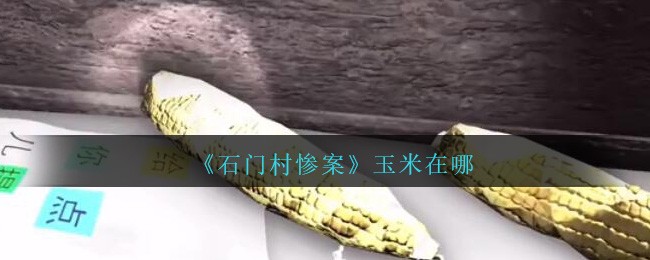 《孙美琪疑案：石门村惨案》五级线索——玉米