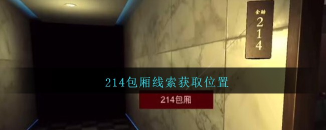 《孙美琪疑案：金酷KTV》五级线索——214包厢