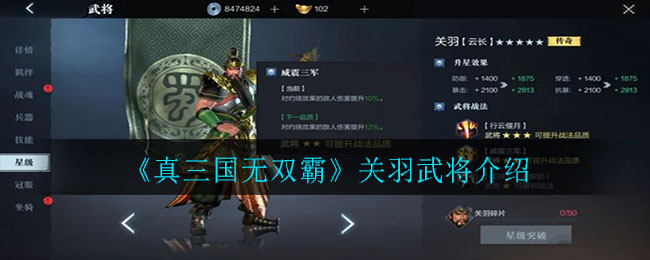 《真三国无双霸》关羽武将介绍