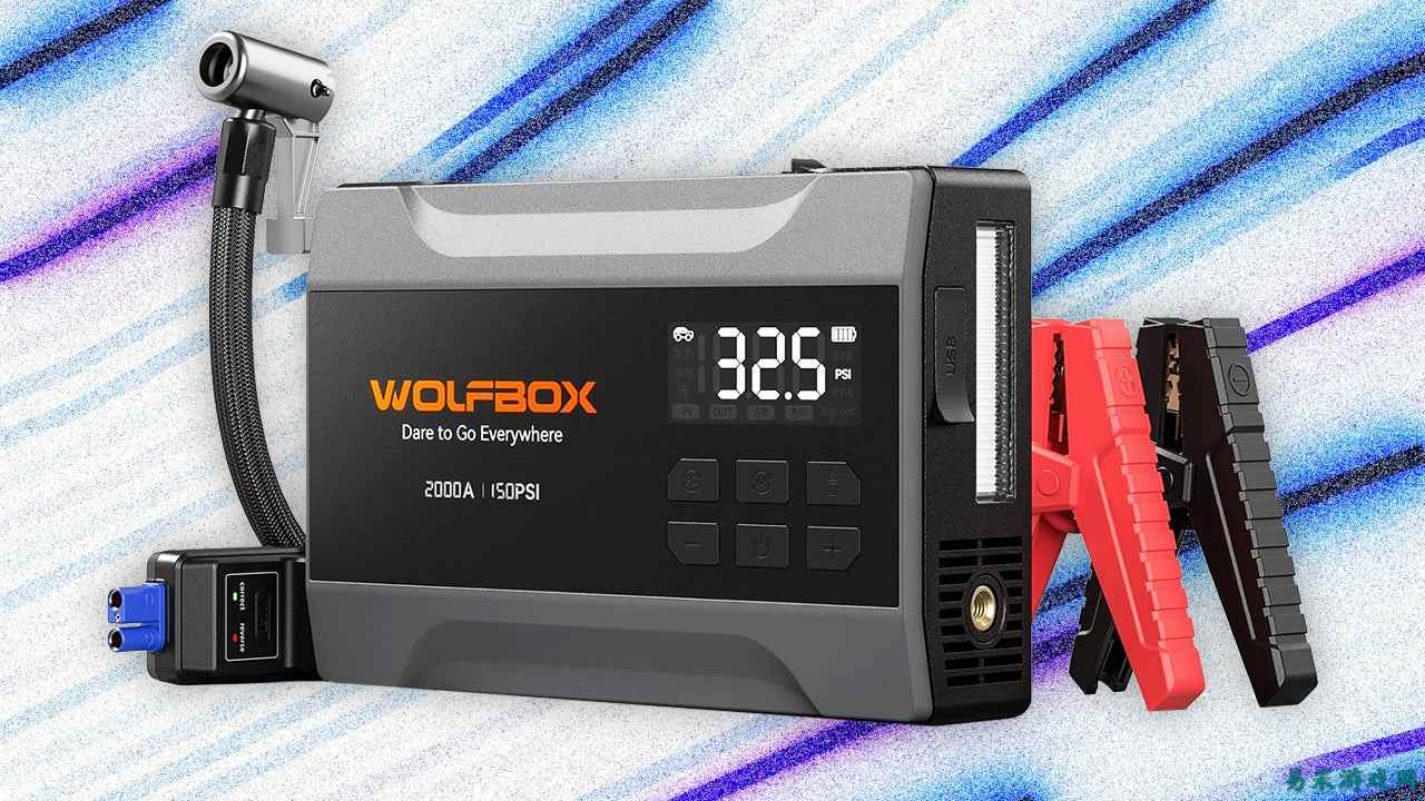 Wolfbox无线汽车应急启动电源及充气泵在亚马逊降至仅40美元