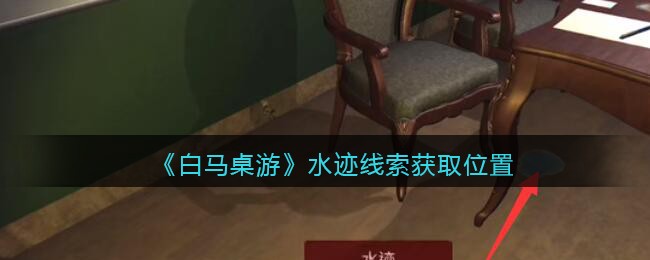 《孙美琪疑案：白马桌游》五级线索——水迹