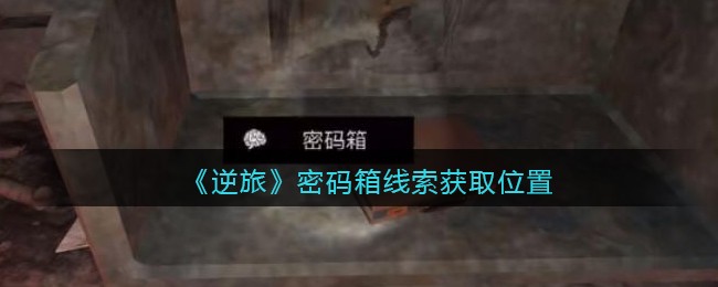 《孙美琪疑案：逆旅》五级线索——密码箱