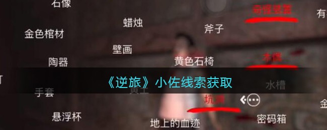 《孙美琪疑案：逆旅》二级线索——小佐