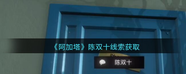 《孙美琪疑案：阿加塔》五级线索——陈双十