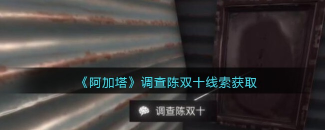 《孙美琪疑案：阿加塔》二级线索——调查陈双十