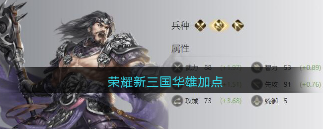 荣耀新三国华雄加点