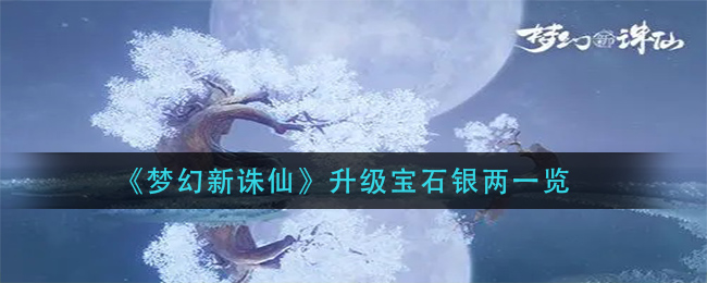 《梦幻新诛仙》升级宝石银两一览