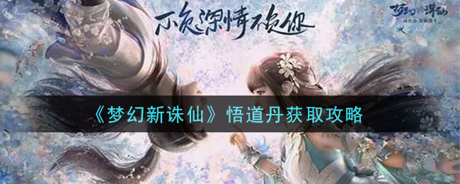 《梦幻新诛仙》悟道丹获取攻略