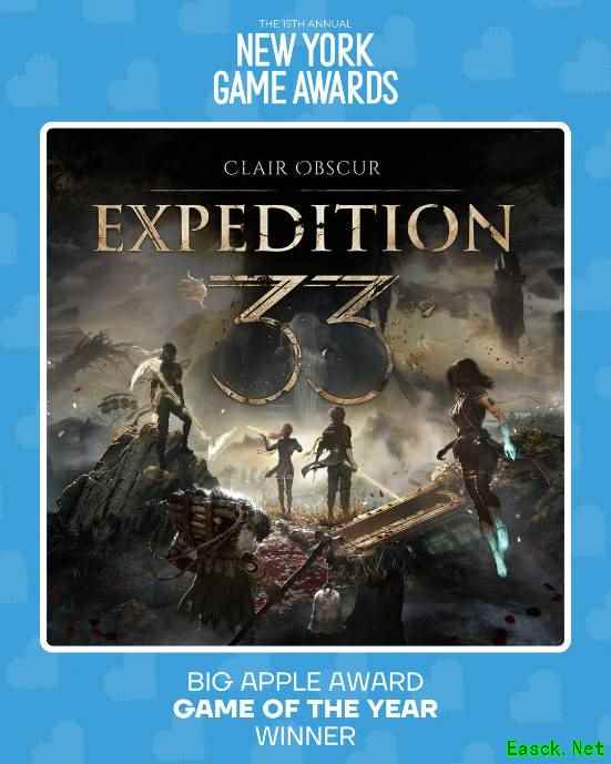 纽约游戏大奖获奖游戏揭晓：《光与影：33号远征队》又拿下一个年度最佳！