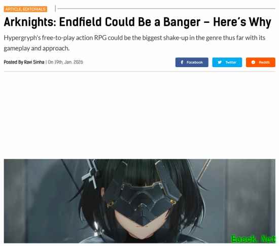 外媒称《明日方舟终末地》或将大获成功：国产二游新标杆！