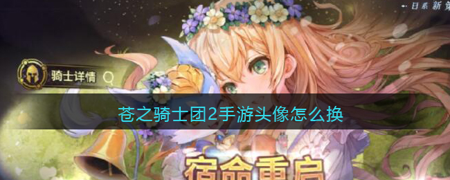 苍之骑士团2手游头像怎么换