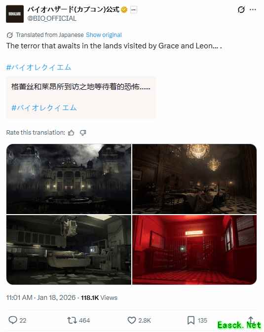 生化危机9场景图曝光引热议