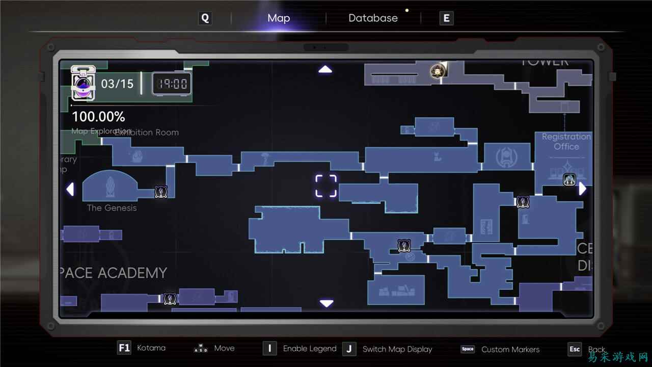 少女与学院城地图100%探索度概览 少女与学院城全区域完整地图分享