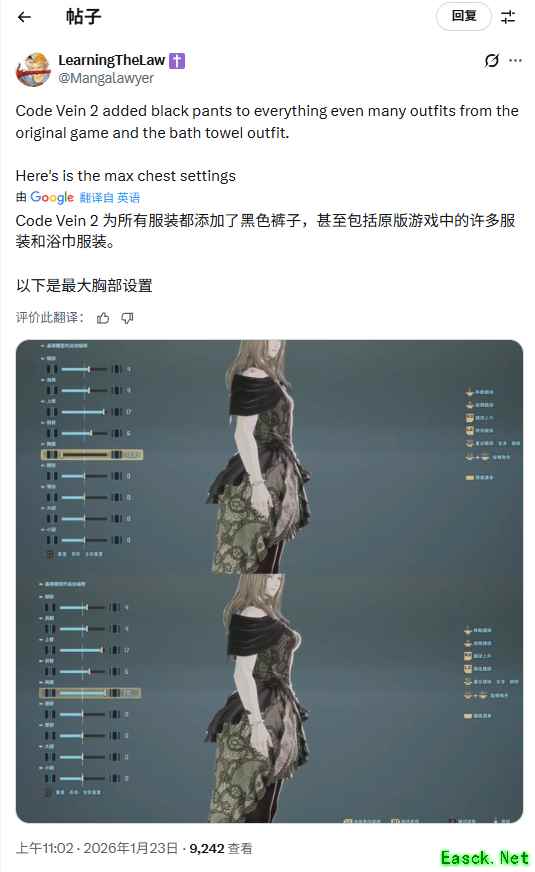 噬血代码2试玩版上线引热议：角色自定义与服装调整成焦点