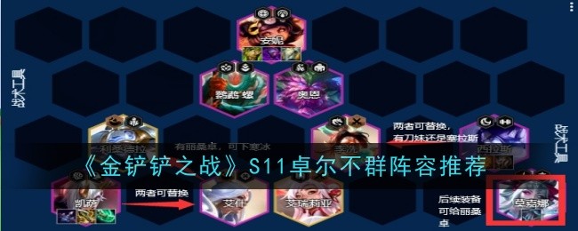 《金铲铲之战》S11卓尔不群阵容推荐