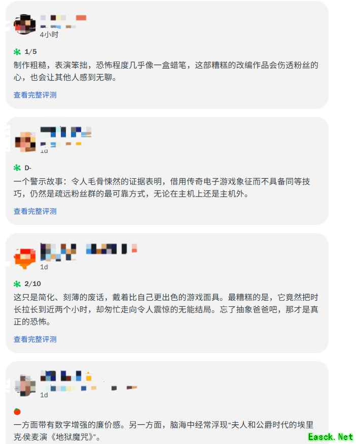 重返寂静岭口碑崩塌：烂番茄升至16%仍遭差评，观众嘲讽蜡笔惊悚