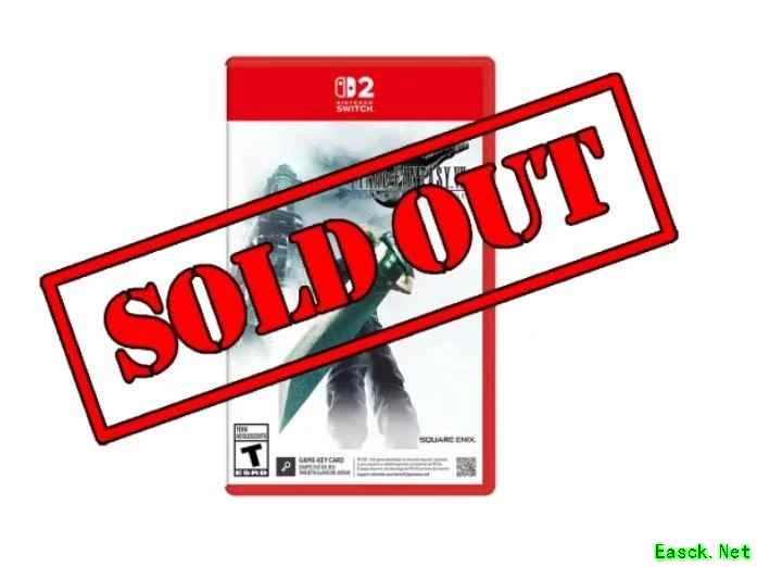 最终幻想7：重制版Intergrade登陆Switch 2三日即售罄，品质跃升媲美PS5