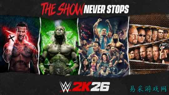 真男人动作格斗3A大作《WWE 2K26》最新消息发布