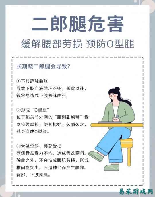 放下你的二郎腿 高中生爱跷二郎腿 小习惯引起的大危害