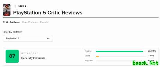 《仁王3》M站均分87分：武士幻想的终极呈现