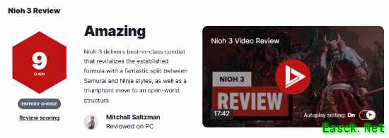 仁王3媒体评分出炉：PS5版86分领跑，战斗系统与开放世界获盛赞