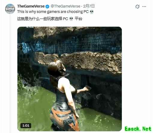 古墓丽影MOD引热议：PC平台角色重塑引发艺术边界与技术自由之争