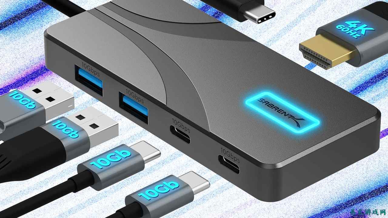 ** 5合1 **-C**（支持100W PD供电）优惠券后仅需**美元