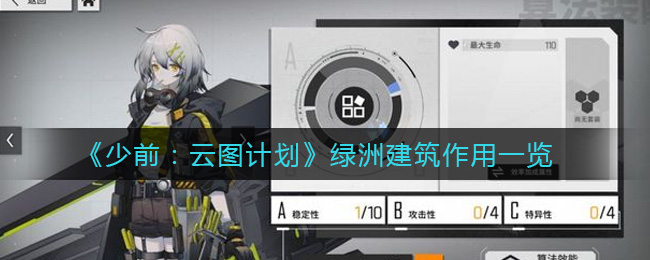 《少前：云图计划》绿洲各建筑作用一览