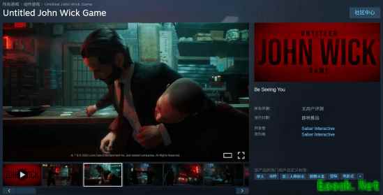 疾速追杀改编游戏上线Steam开放愿望单，暂定名待定，发售时间未公布