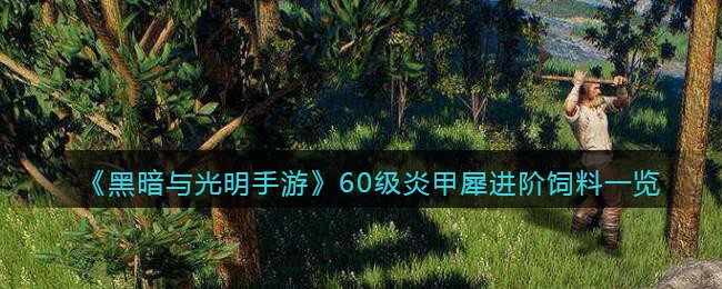 《黑暗与光明手游》60级炎甲犀进阶饲料一览