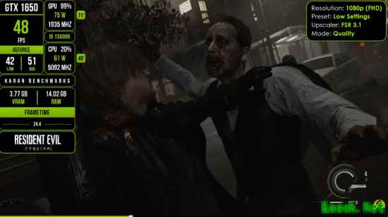 《生化9》1650显卡全画质实机演示！仍能流畅运行？