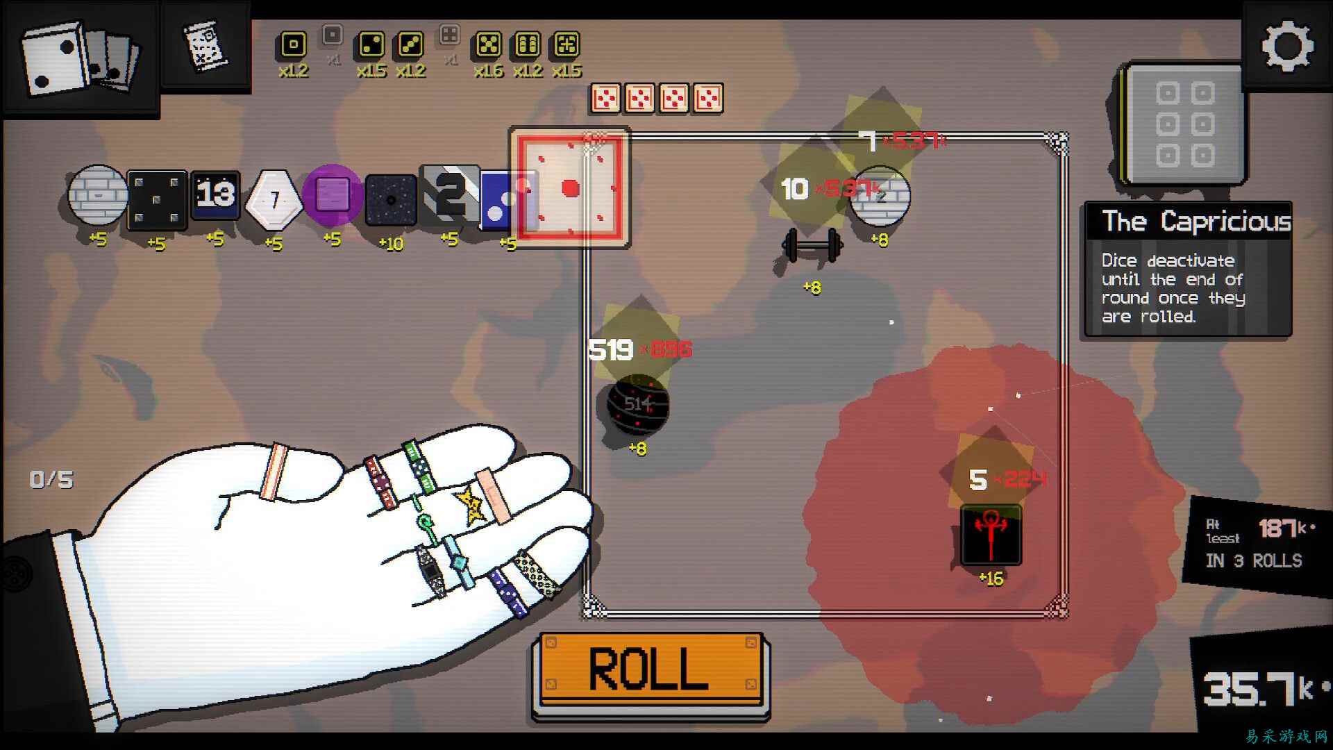 《Dice a Million》就是骰子版的《小丑牌》