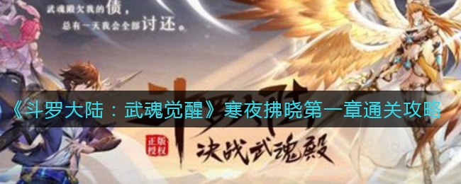 《斗罗大陆：武魂觉醒》寒夜拂晓第一章通关攻略