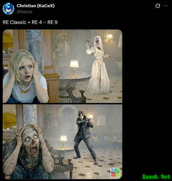 《生化9》梗图走红 丧尸面对里昂的颜艺亮了！