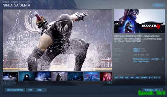 忍者龙剑传4Steam限时特惠：193元入手正统硬核忍者新章