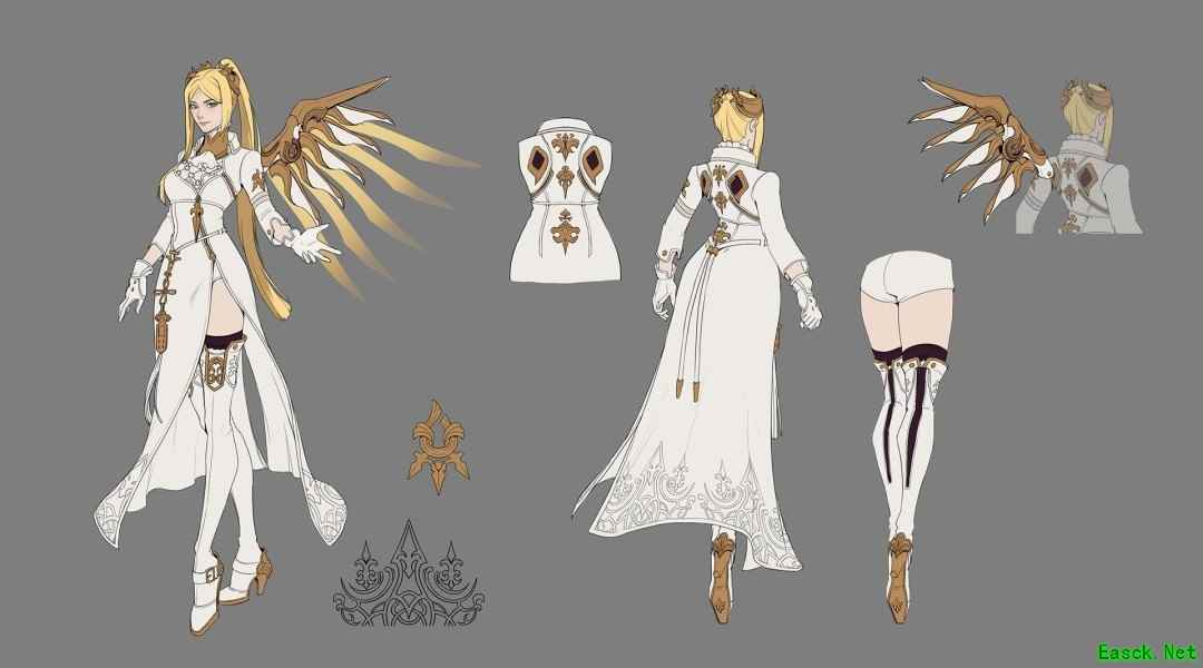 守望先锋2官宣Project YoRHa联动，天使化身白司令官皮肤引热议